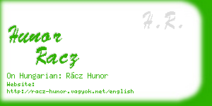 hunor racz business card